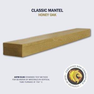 Lexington Hearth Classic 84" Honey Oak Non-Combustible Beam Mantel