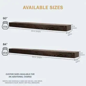 Lexington Hearth Classic 60" Mahogany Non-Combustible Beam Mantel