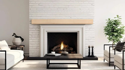 Lexington Hearth Classic 60" Unfinished Wood Mantel Shelf Kit