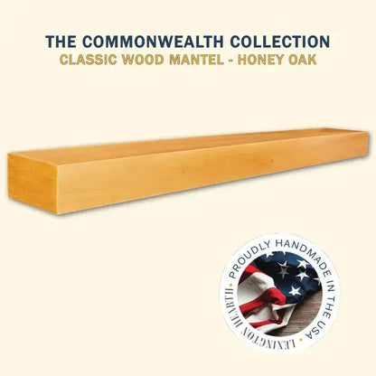 Lexington Hearth Classic 84" Honey Oak Wood Mantel Shelf Kit