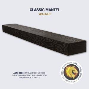 Lexington Hearth Classic 84" Walnut Non-Combustible Beam Mantel