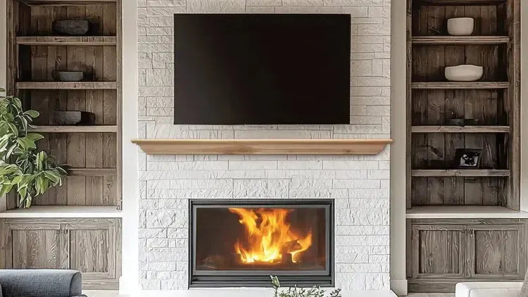Lexington Hearth Cumberland 48" Unfinished Wood Mantel Shelf Kit