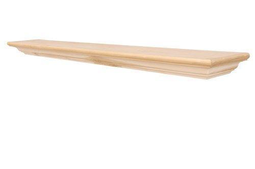 Lexington Hearth Cumberland 48" Unfinished Wood Mantel Shelf Kit