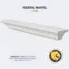 Lexington Hearth Federal 72" Luna Non-Combustible Mantel