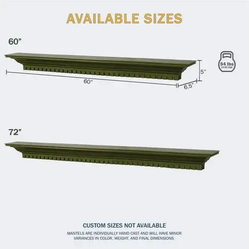 Lexington Hearth Federal 60" Luna Non-Combustible Mantel