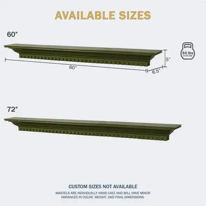 Lexington Hearth Federal 60" Luna Non-Combustible Mantel