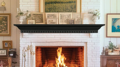 Lexington Hearth Federal 72" Raven Non-Combustible Mantel