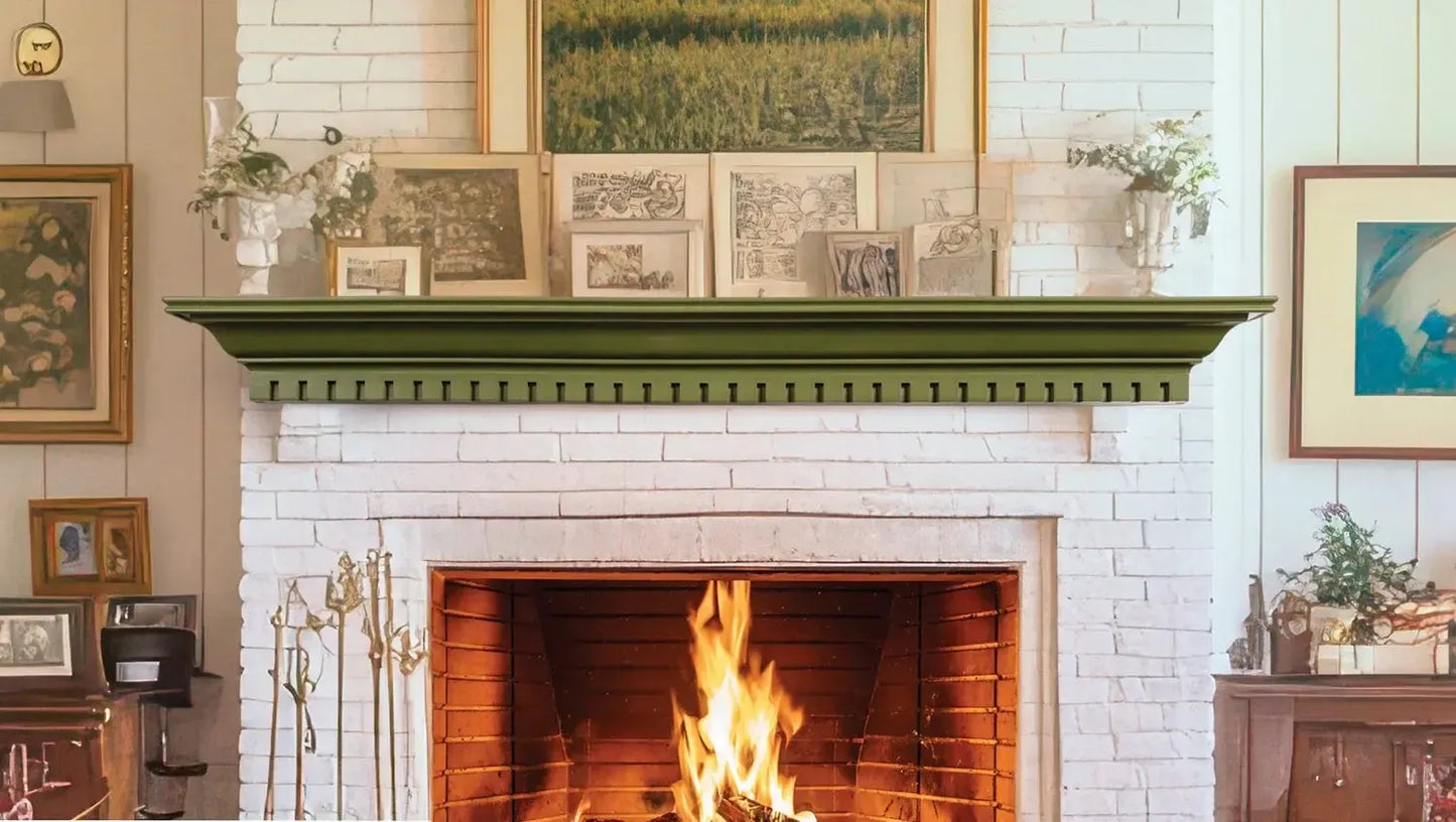Lexington Hearth Federal 60" Avocado Non-Combustible Mantel