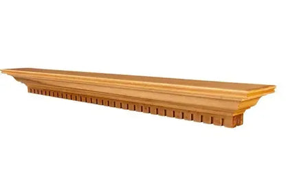 Lexington Hearth Federal 72" Honey Oak Wood Mantel Shelf Kit