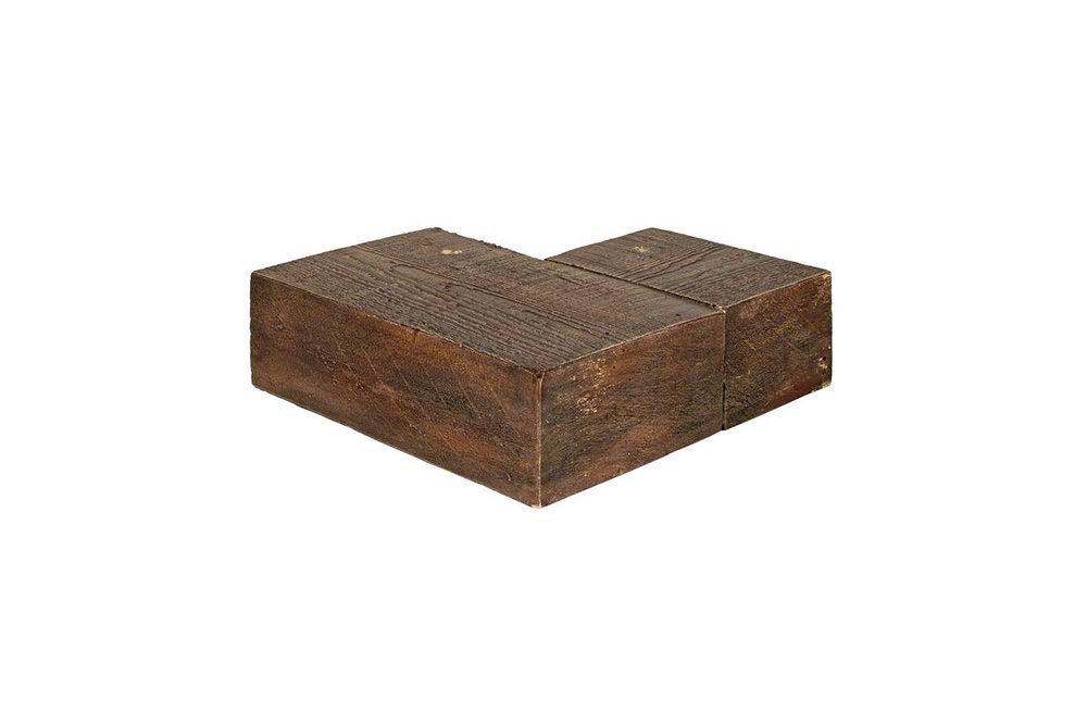 Lexington Hearth Flat Sawn 12" Maduro Corner Mantel