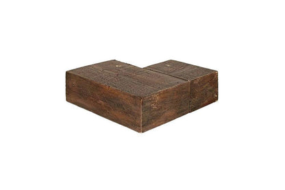 Lexington Hearth Flat Sawn 12" Maduro Corner Mantel