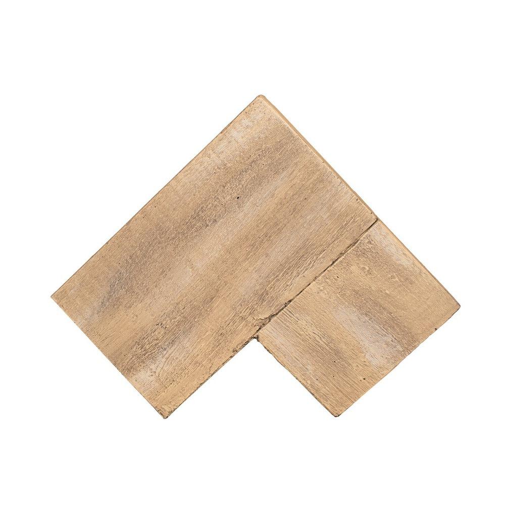 Lexington Hearth Flat Sawn 12" Pale Honey Corner Mantel
