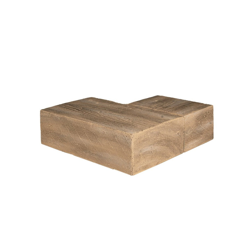 Lexington Hearth Flat Sawn 12" Pale Honey Corner Mantel