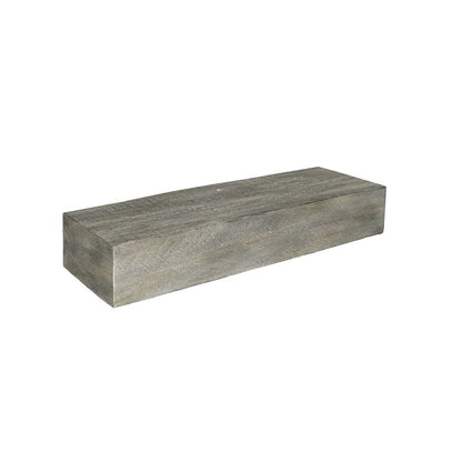 Lexington Hearth Flat Sawn Beam 24" Weathered Gray Extension