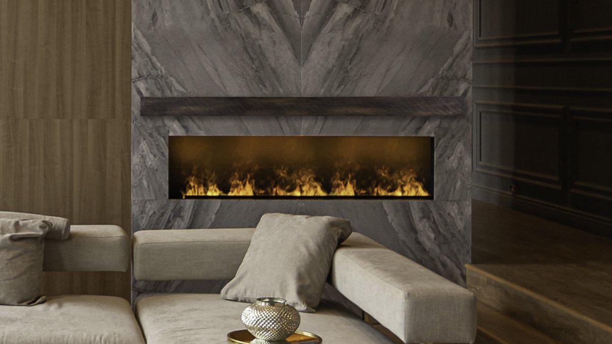 Lexington Hearth Flat Sawn Beam 48" Non-Combustible Maduro Mantel Shelf Kit