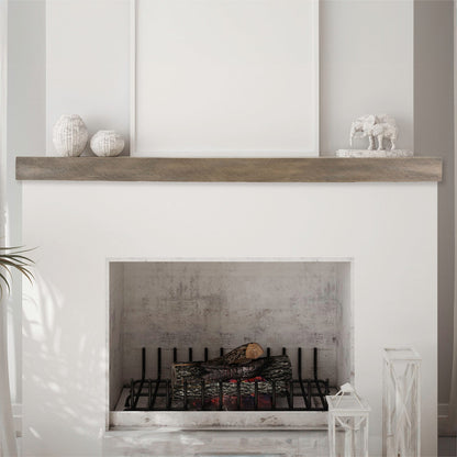 Lexington Hearth Flat Sawn Beam 72" Non-Combustible Pale Honey Mantel Shelf Kit
