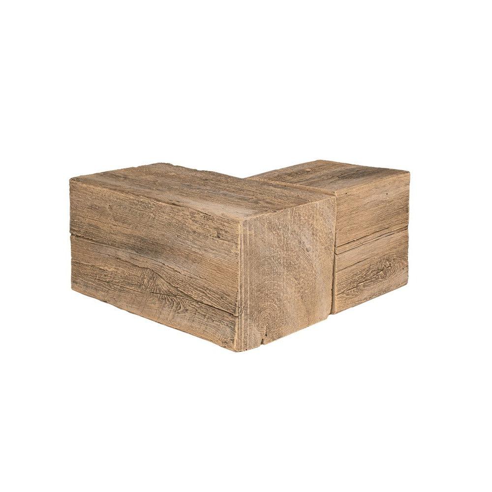 Lexington Hearth Grist Mill 12" Pale Honey Corner Mantel