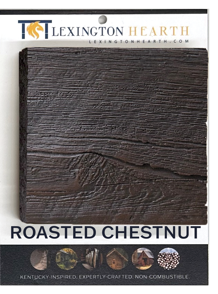 Lexington Hearth Grist Mill 12" Roasted Chestnut Corner Mantel