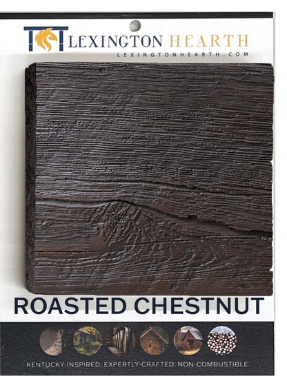 Lexington Hearth Grist Mill 12" Roasted Chestnut Corner Mantel