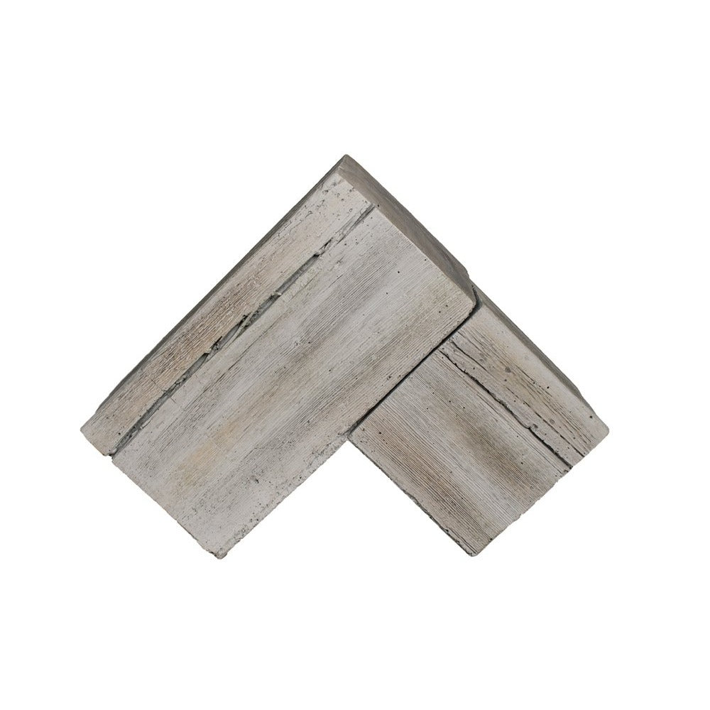 Lexington Hearth Grist Mill 12" Weathered Gray Corner Mantel