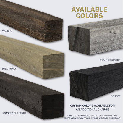 Lexington Hearth Grist Mill 60" Non-Combustible Eclipse Mantel Shelf Kit