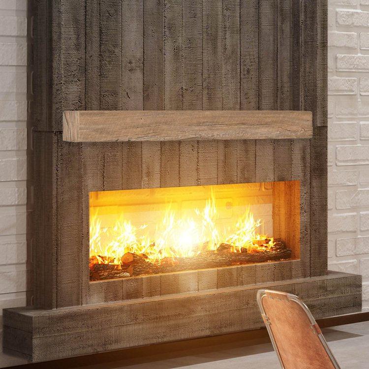 Lexington Hearth Grist Mill 60" Non-Combustible Pale Honey Mantel Shelf Kit