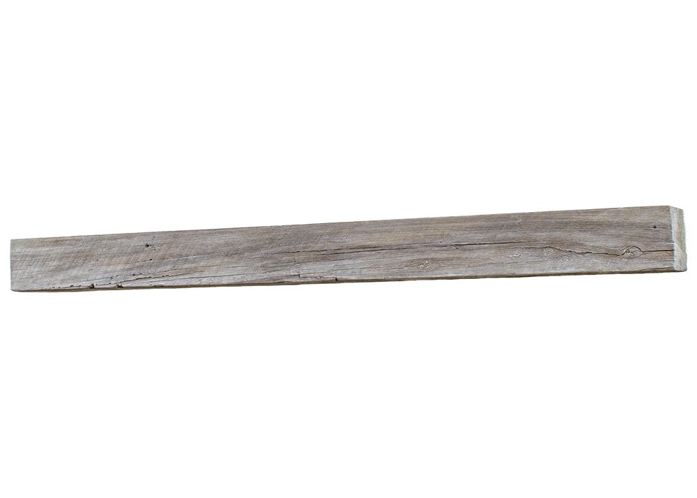Lexington Hearth Grist Mill 60" Non-Combustible Weathered Gray Mantel Shelf Kit