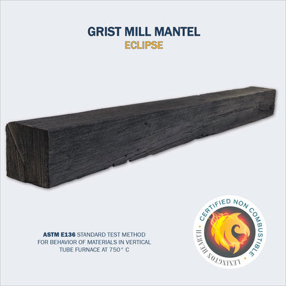Lexington Hearth Grist Mill 72" Non-Combustible Eclipse Mantel Shelf Kit