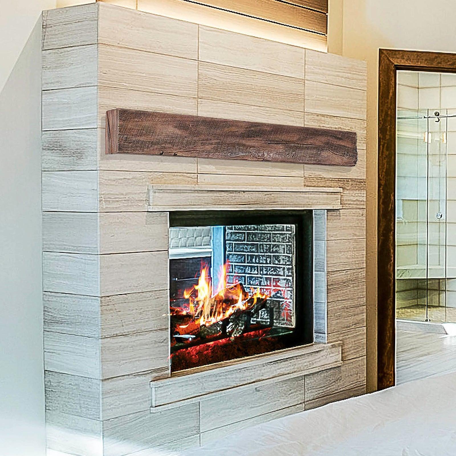 Lexington Hearth Grist Mill 72" Non-Combustible Maduro Mantel Shelf Kit