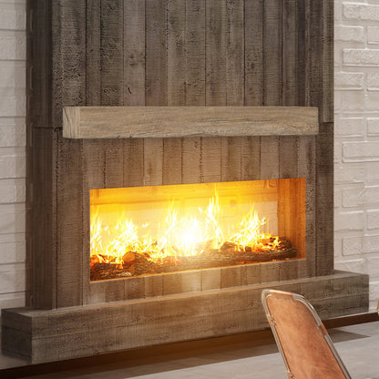 Lexington Hearth Grist Mill 72" Non-Combustible Pale Honey Mantel Shelf Kit