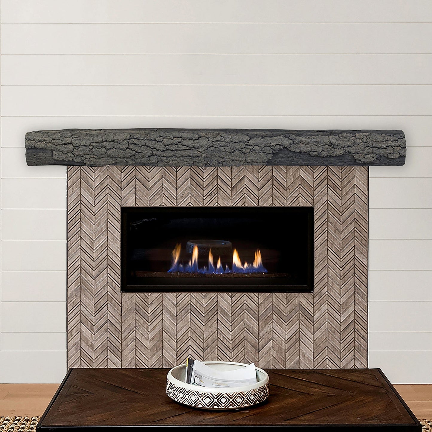 Lexington Hearth Half-Round Sleeper 60" Non-Combustible Eclipse Mantel Shelf Kit