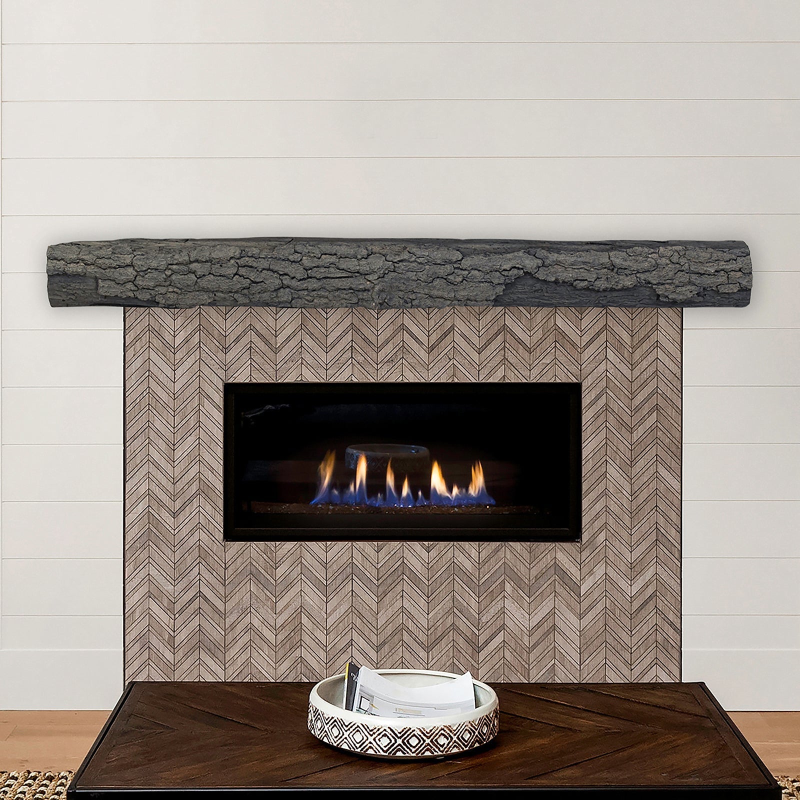 Lexington Hearth Half-Round Sleeper 60" Non-Combustible Eclipse Mantel Shelf Kit