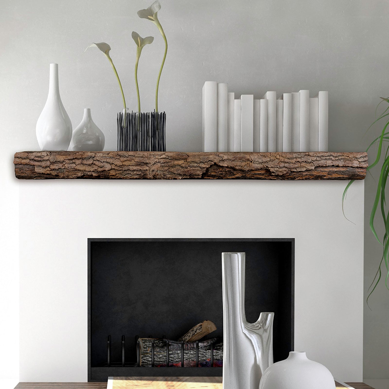Lexington Hearth Half-Round Sleeper 60" Non-Combustible Maduro Mantel Shelf Kit
