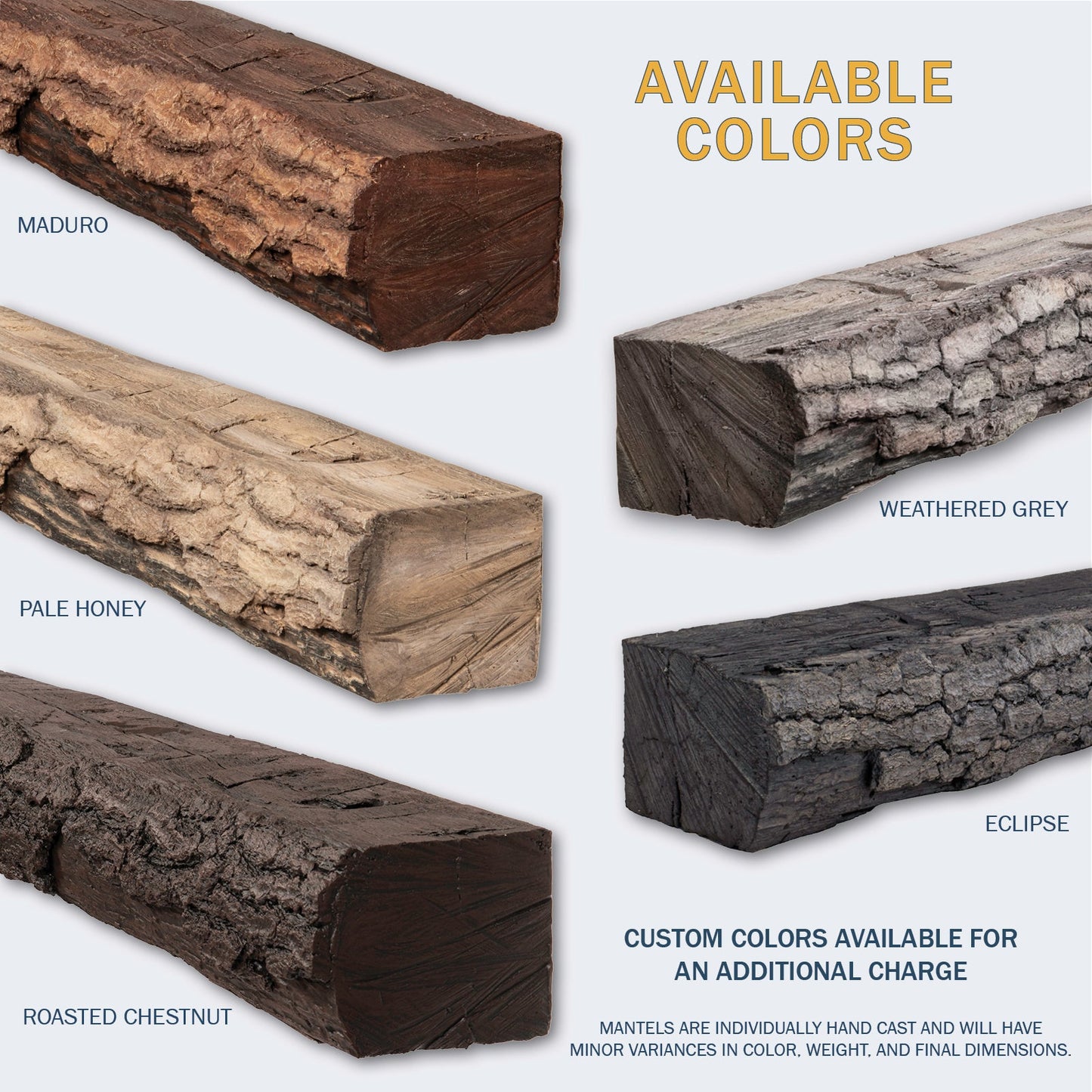 Lexington Hearth Half-Round Sleeper 60" Non-Combustible Weathered Gray Mantel Shelf Kit