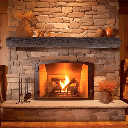 Lexington Hearth Half-Round Sleeper 60" Non-Combustible Roasted Chestnut Mantel Shelf Kit