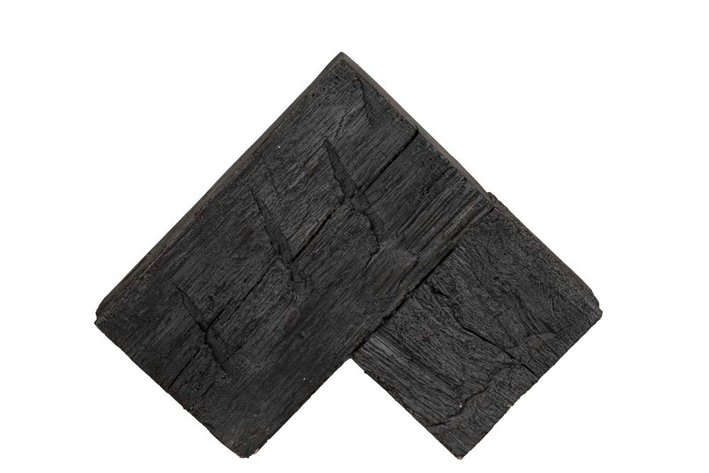 Lexington Hearth Hayloft Beam 12" Eclipse Corner Mantel