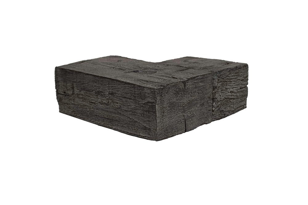 Lexington Hearth Hayloft Beam 12" Eclipse Corner Mantel