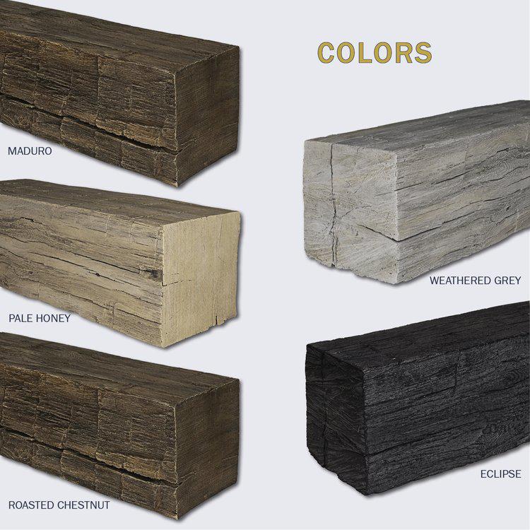 Lexington Hearth Flat Sawn Beam 24" Roasted Chestnut Extension