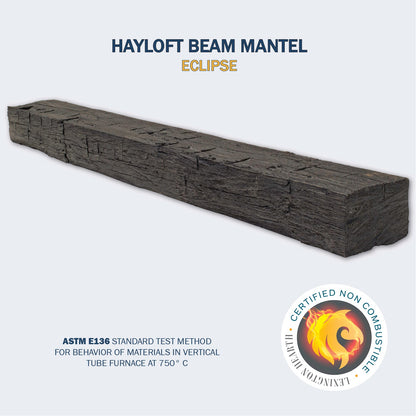 Lexington Hearth Hayloft Beam 60" Non-Combustible Eclipse Mantel Shelf Kit