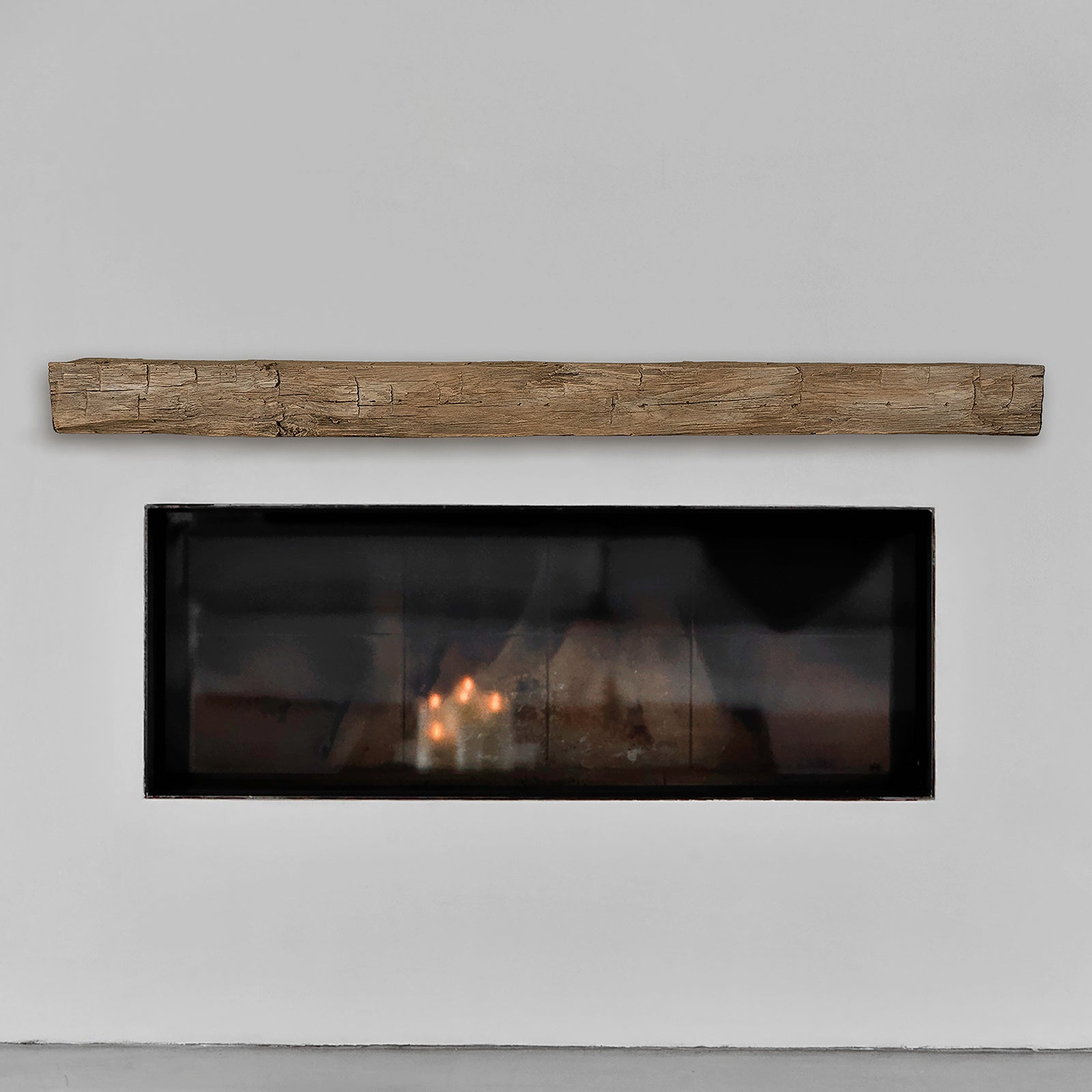 Lexington Hearth Hayloft Beam 60" Non-Combustible Pale Honey Mantel Shelf Kit