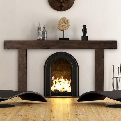 Lexington Hearth Hitching Post 3 Pieces Non-Combustible Maduro Mantel Surround Kit
