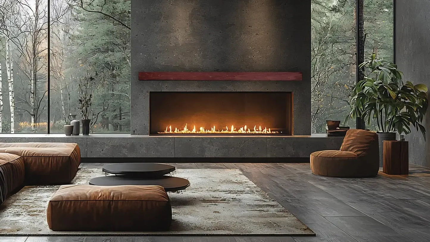 Lexington Hearth Horizon 60" L x 4" D Cherry Wood Mantel Shelf Kit