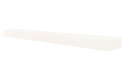 Lexington Hearth Horizon 60" L x 4" D Luna White Wood Mantel Shelf Kit