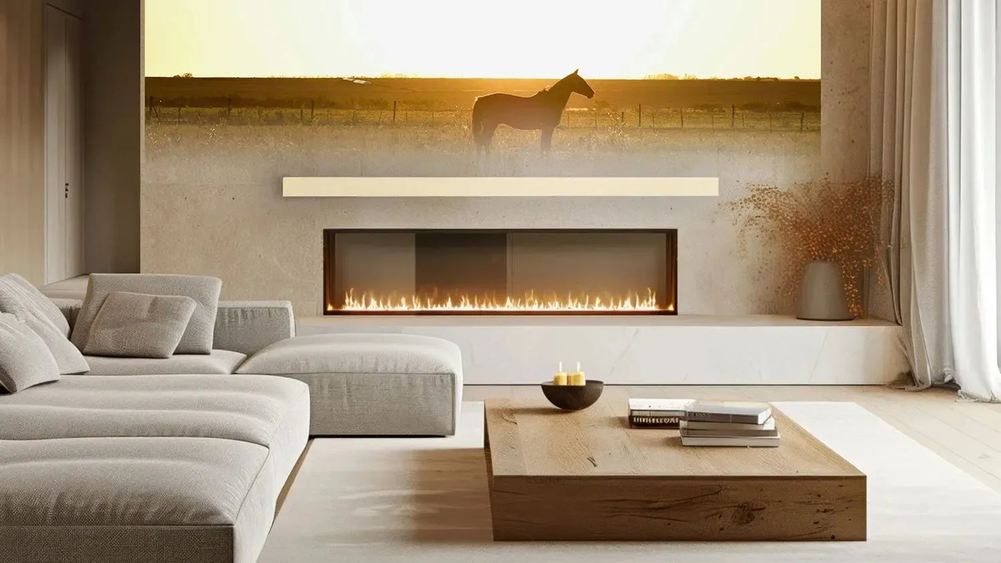 Lexington Hearth Horizon 60" L x 4" D Sahara Sand Non-Combustible Mantel