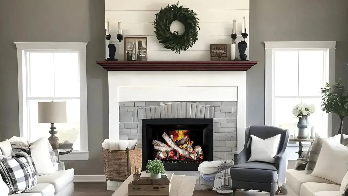Lexington Hearth Pendleton 48" Cherry Wood Mantel Shelf Kit