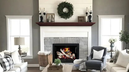 Lexington Hearth Pendleton 48" Cherry Wood Mantel Shelf Kit