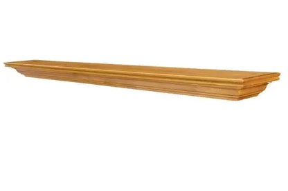 Lexington Hearth Pendleton 48" Honey Oak Wood Mantel Shelf Kit