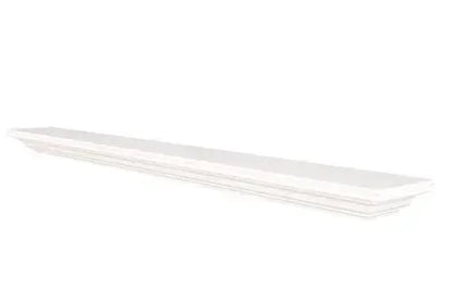 Lexington Hearth Pendleton 48" Luna White Wood Mantel Shelf Kit