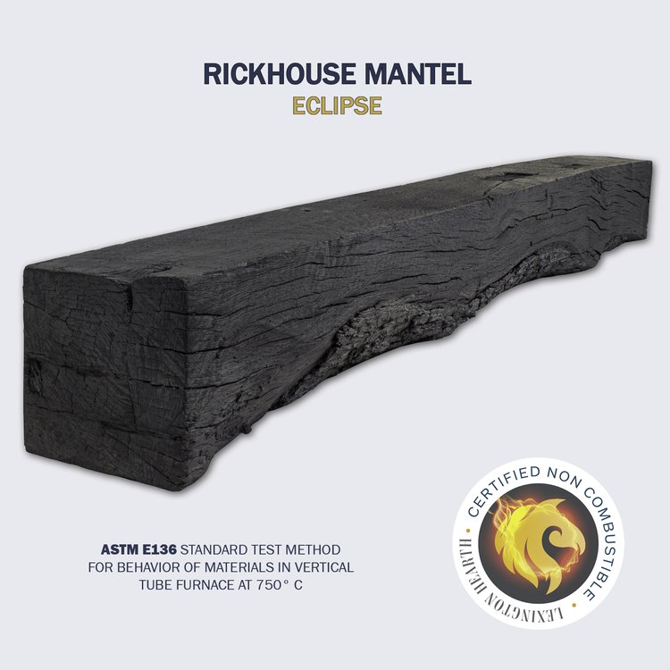 Lexington Hearth Rickhouse 60" Non-Combustible Eclipse Mantel Shelf Kit
