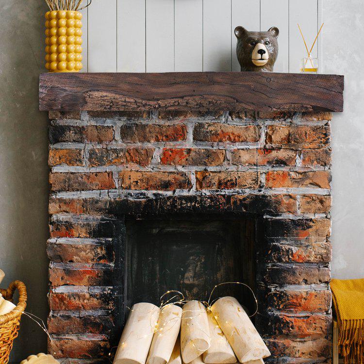 Lexington Hearth Rickhouse 72" Non-Combustible Maduro Mantel Shelf Kit